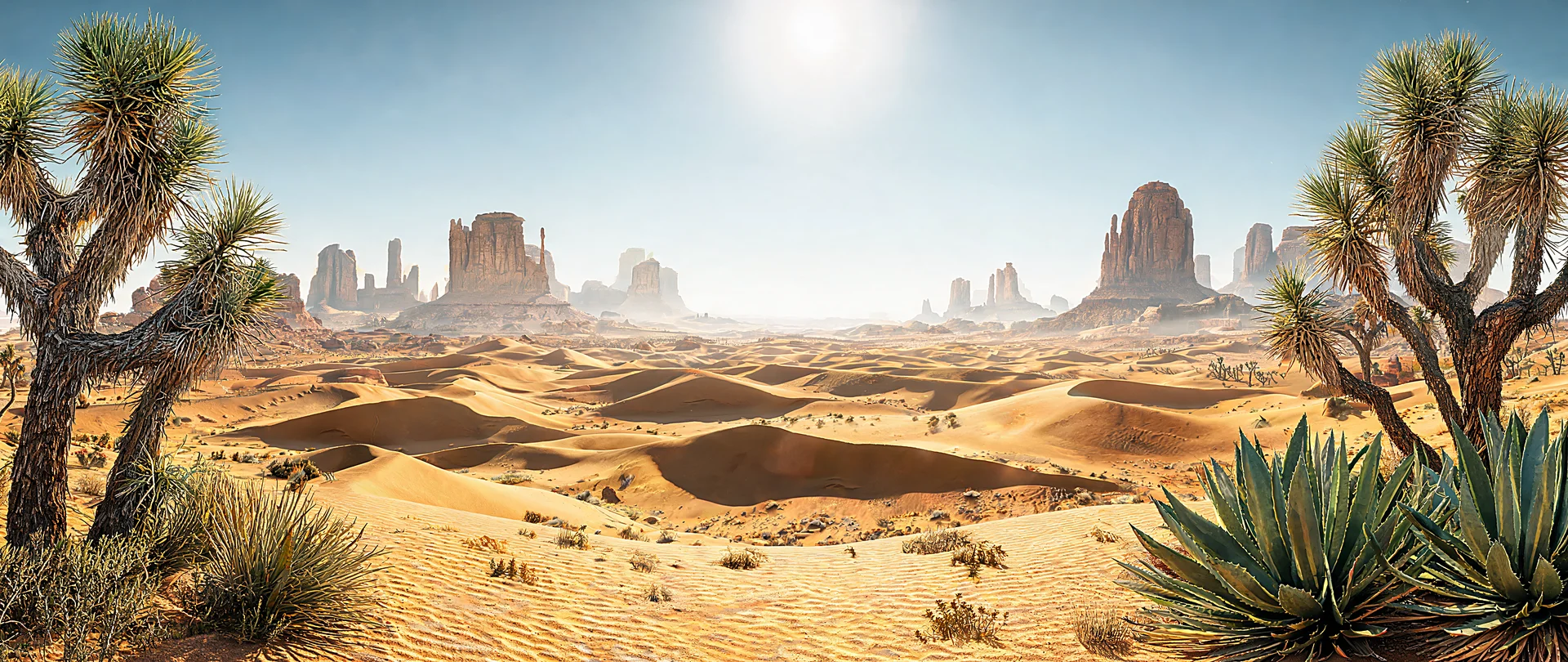 Mojave Sunlit Sand Waves
