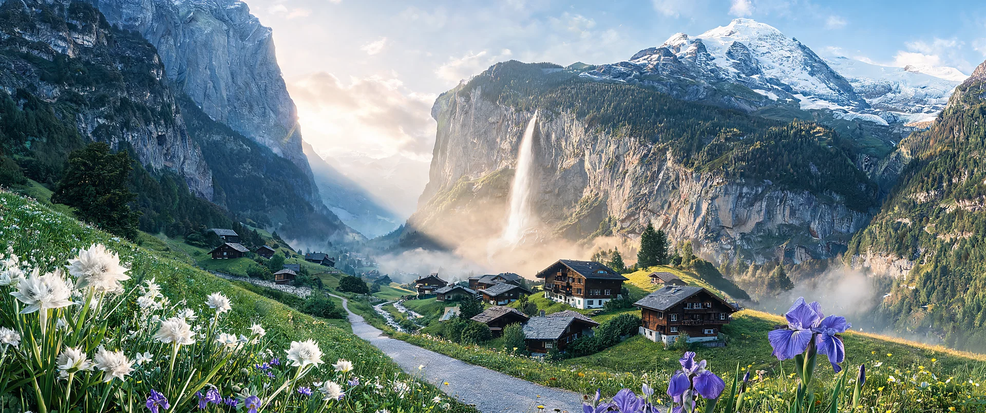 Jungfrau Dawn Over Lauterbrunnen Valley