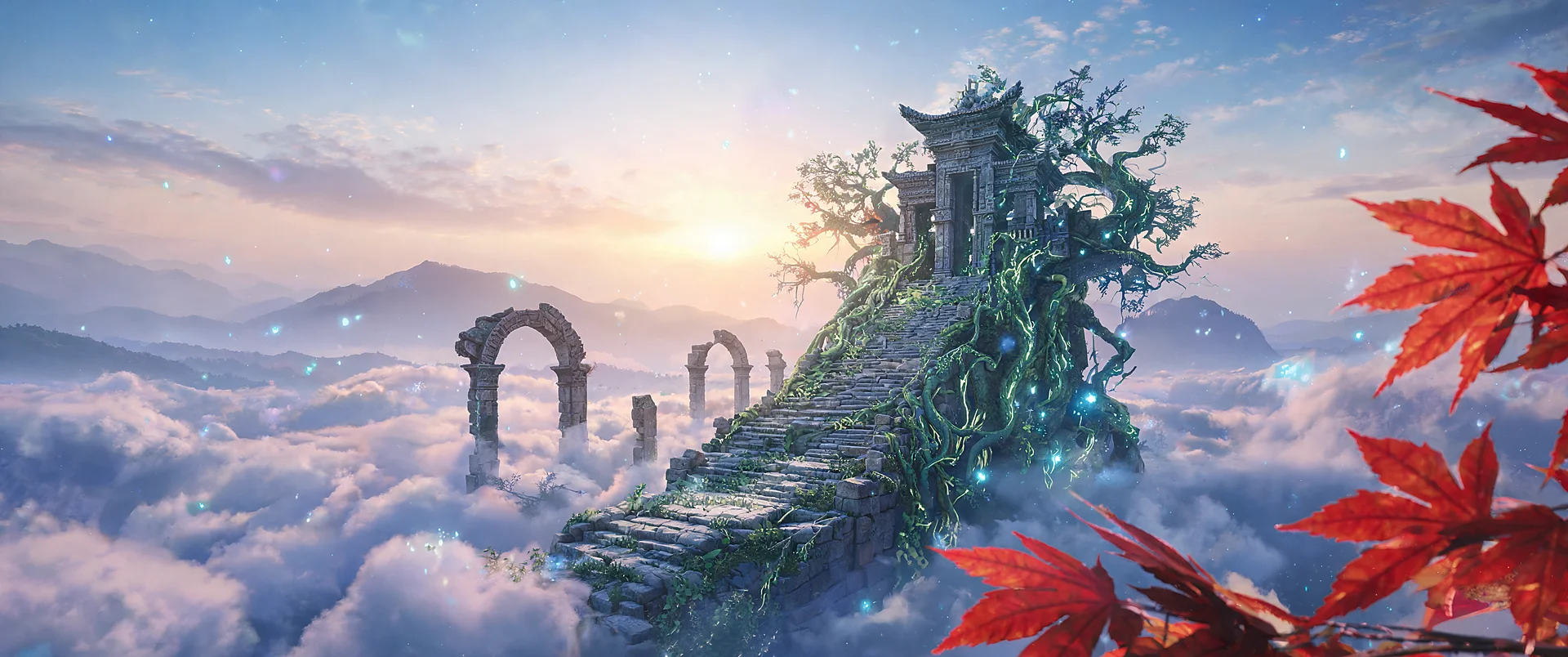 Ancient Sanctuary Glowing Horizons