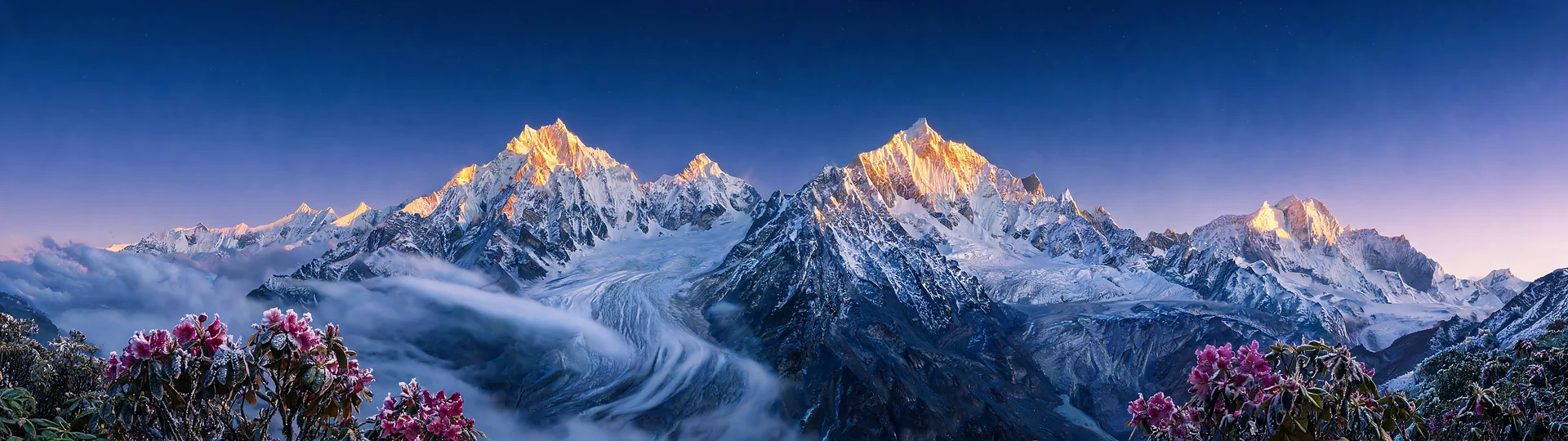 Alpenglow Ignites the Peaks