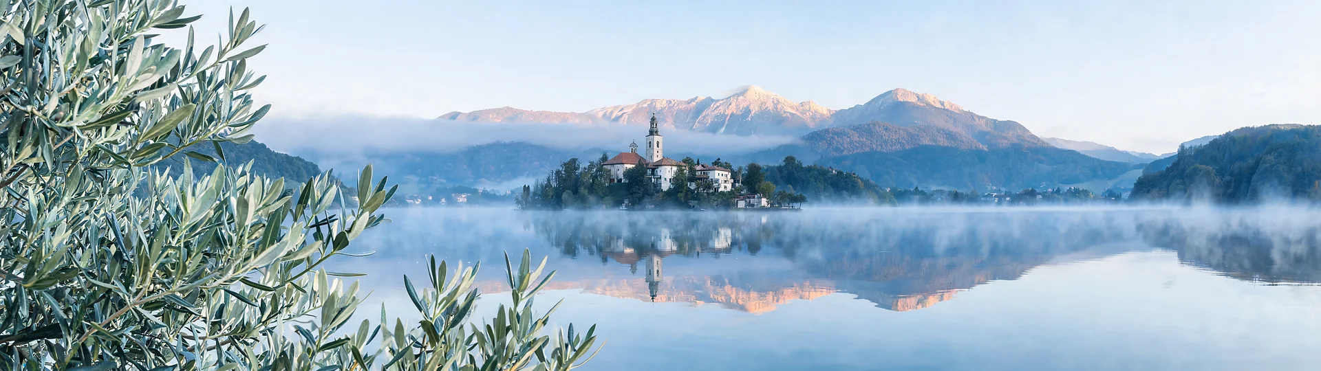 Serene Dawn at Lake Orta