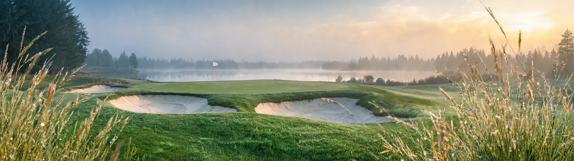 Dew-Kissed Fairway at Dawn