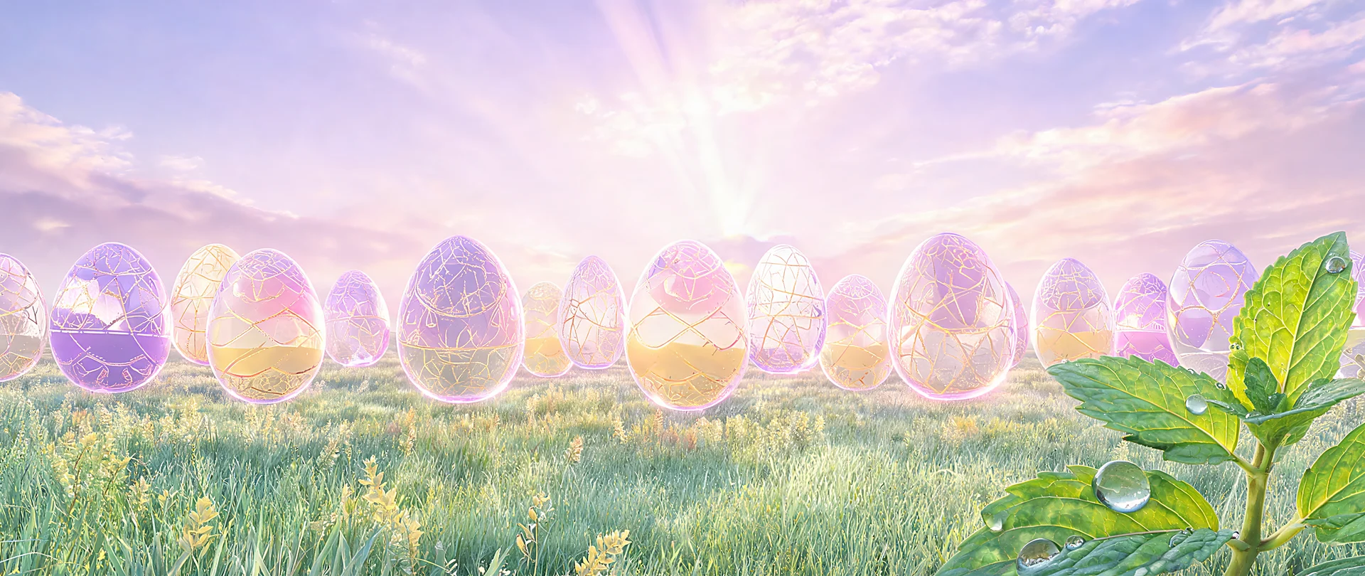 Radiant Geometric Easter Wallpaper