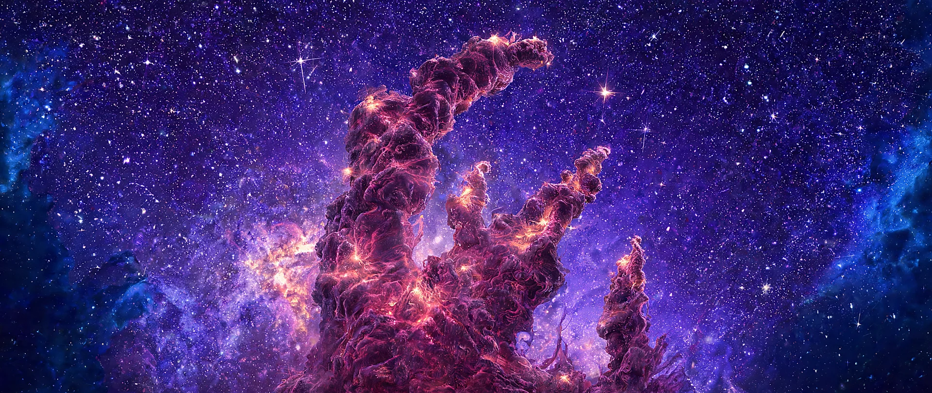 Radiant Pillars of Creation Wallpaper