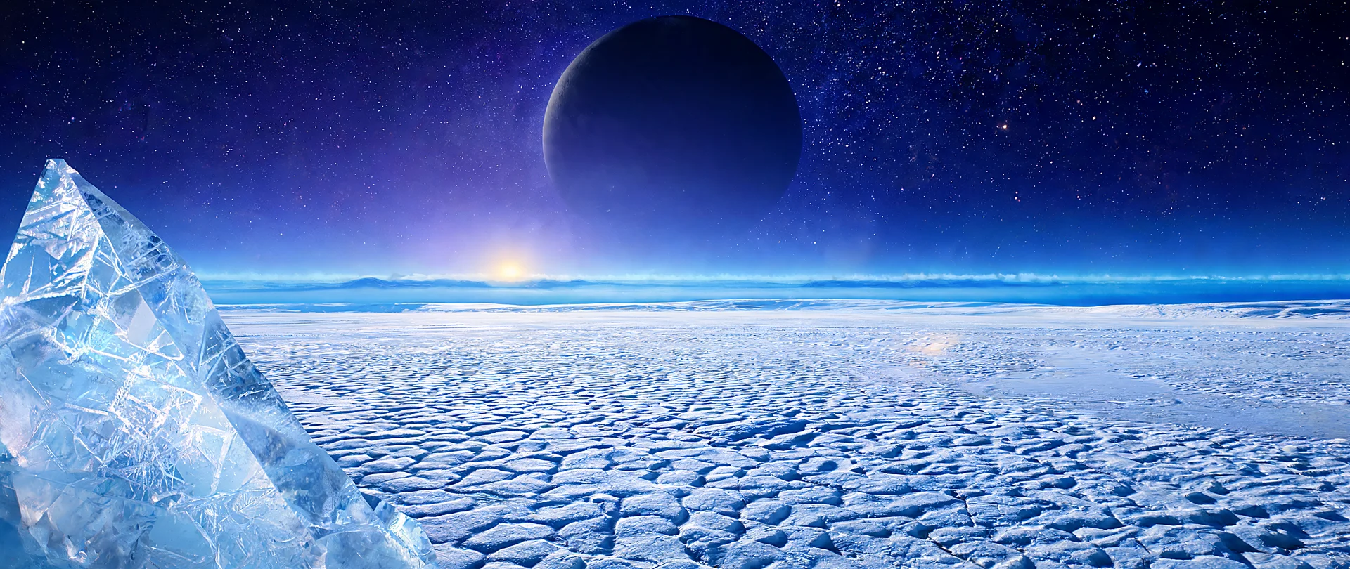 Pluto's Heart Glows at Dawn