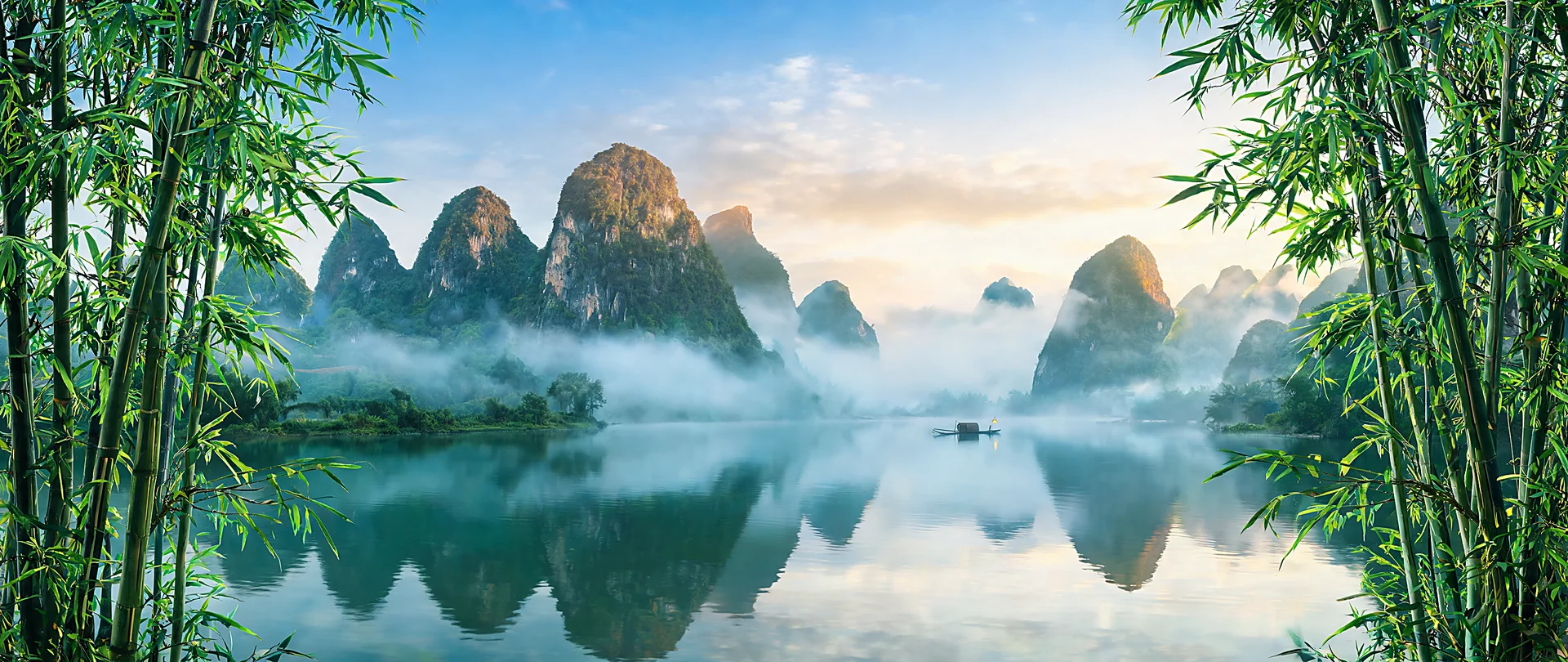 Sunrise Mist Over Li River