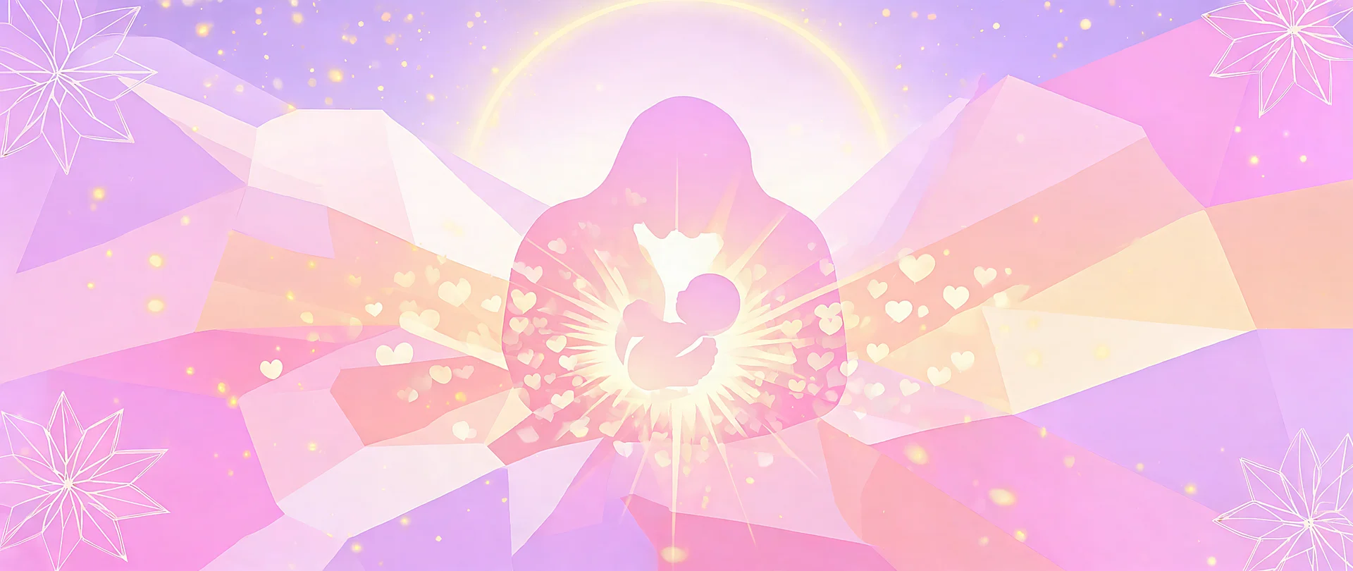 Radiant Geometric Mothers Day Wallpaper