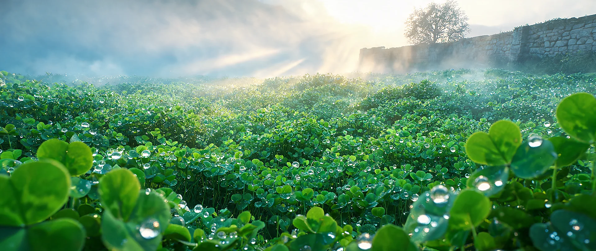 Shamrock Meadow Golden Sunrise