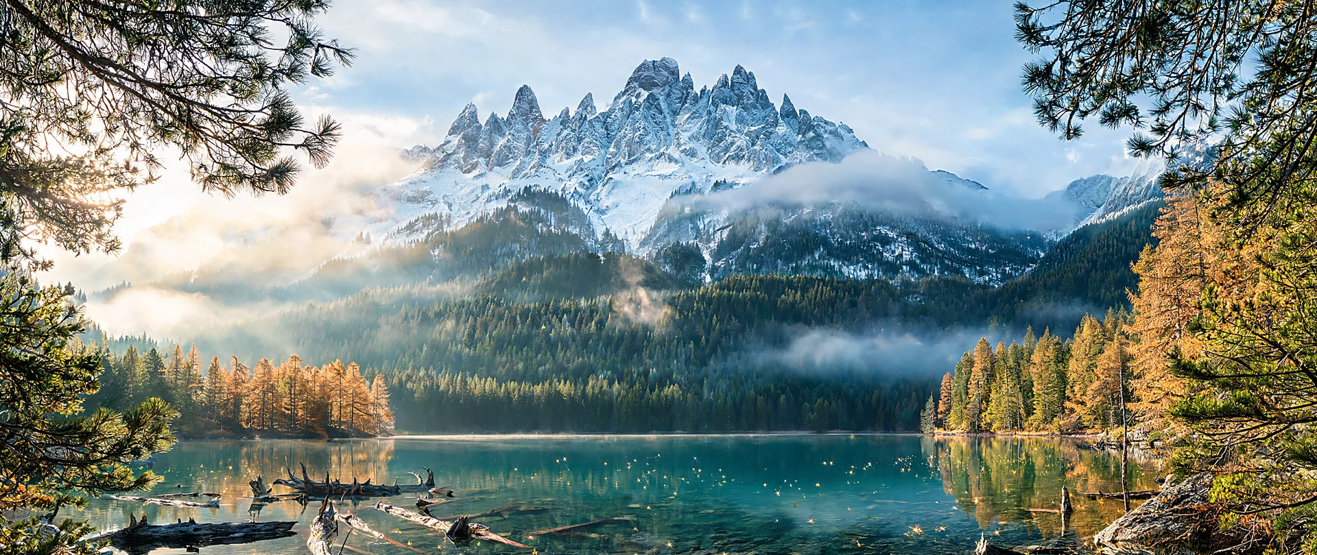 Golden Dawn at Moraine Lake 2560x1080 Monitor Wallpaper