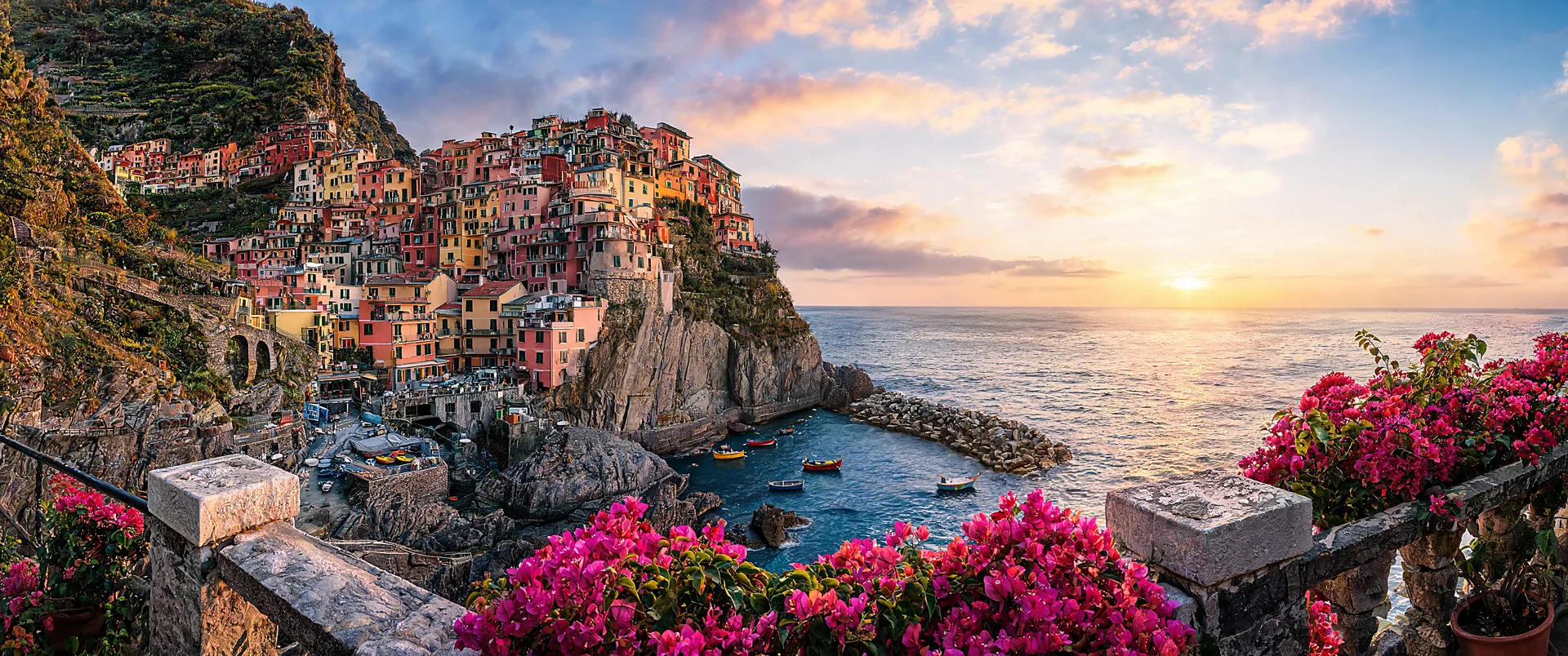 Golden Hour Over Riomaggiore