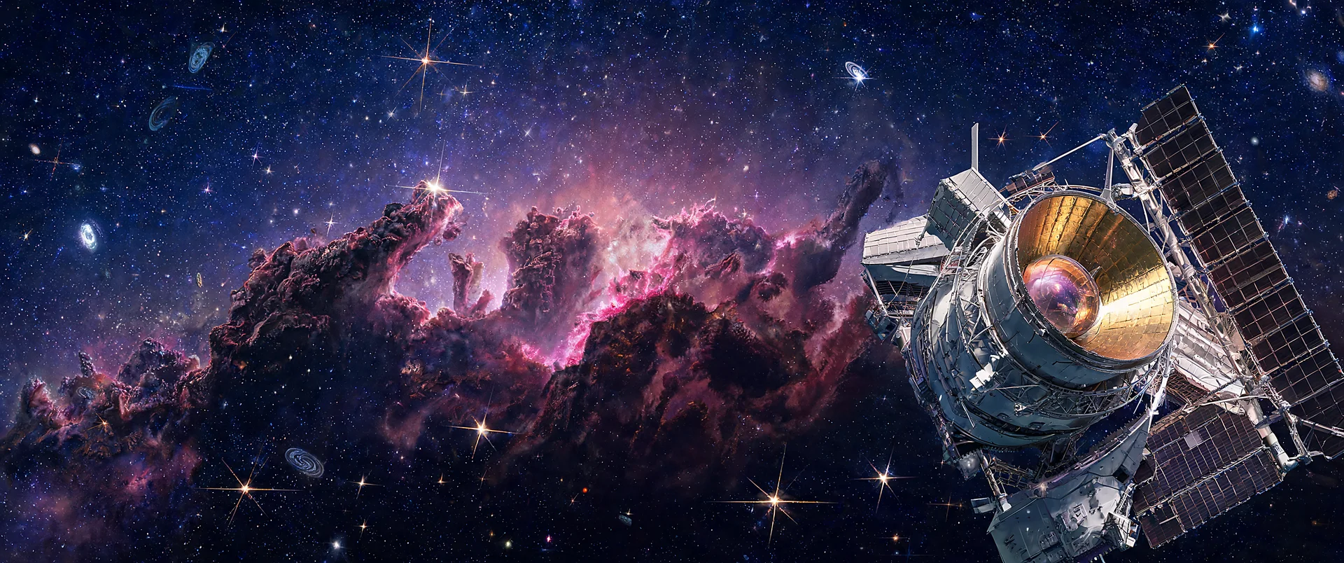 Hubble Telescope Wallpaper Radiant Carina 3440x1440 Background