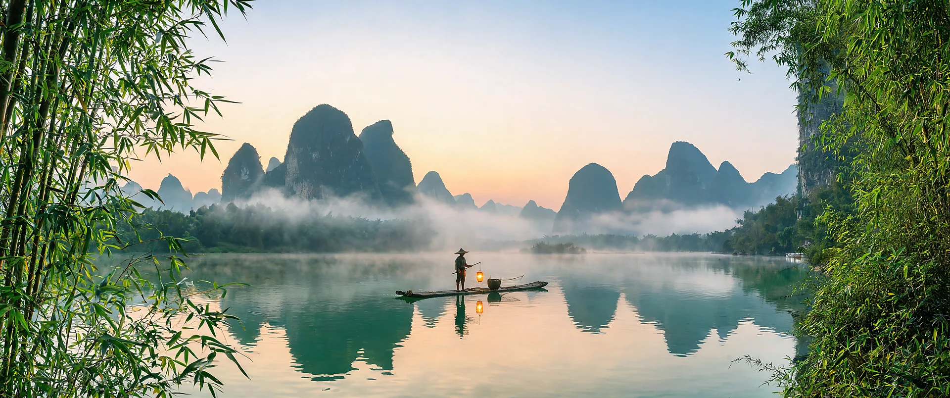 Karst Peaks at Misty Dawn