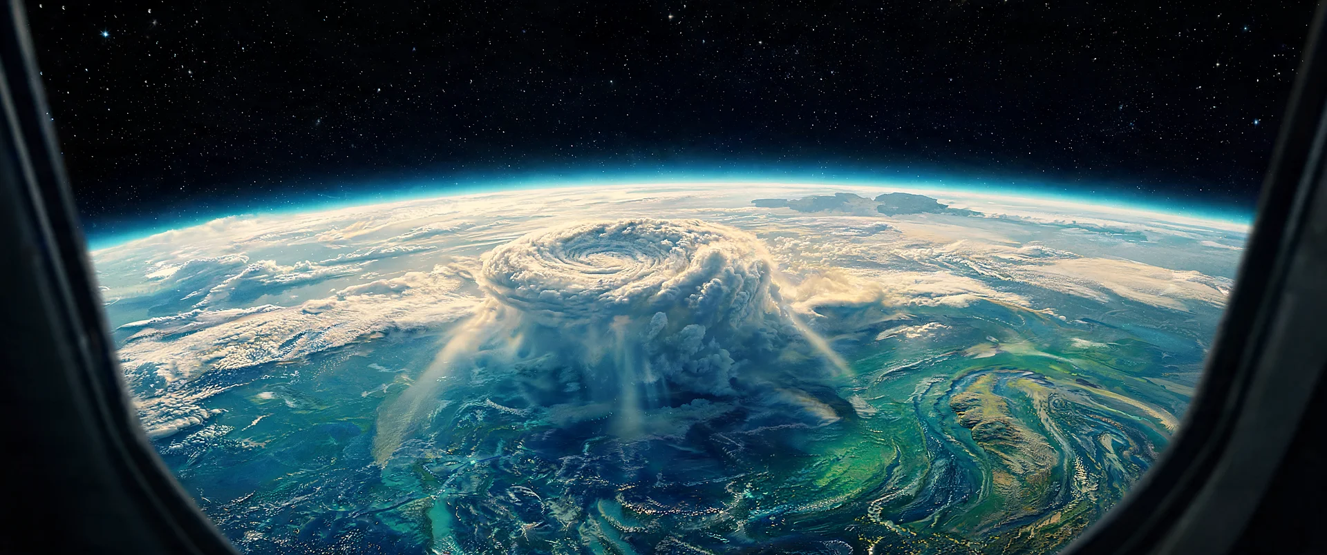 Drifting Earth from Space Wallpaper