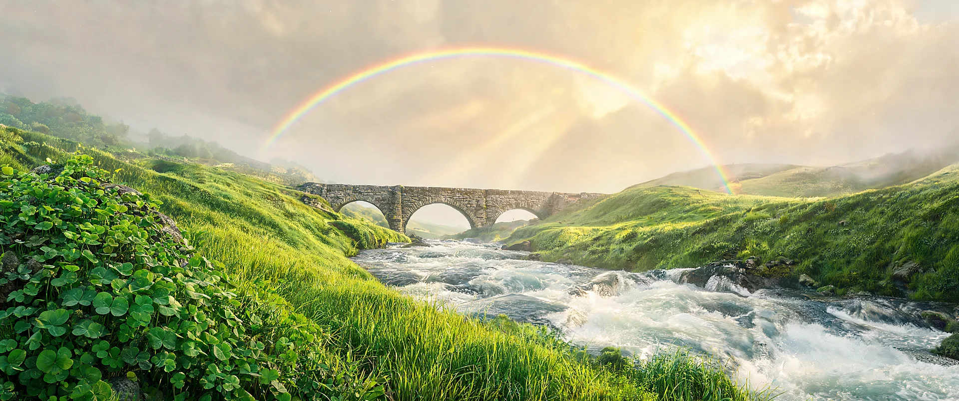 Emerald Radiance: St Patricks Day Desktop Wallpaper
