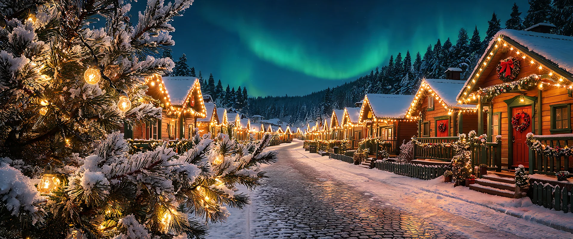 Warm Glow Christmas Lights Wallpaper