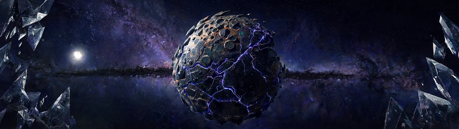 Cosmic Abyss of Dark Space Wallpaper