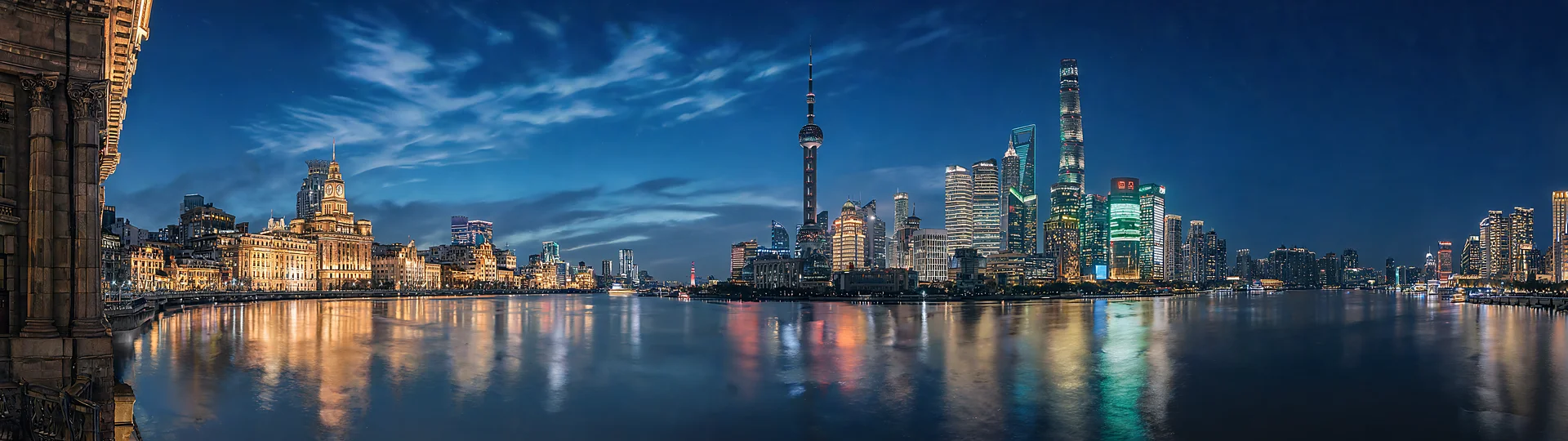Neon Twilight Over The Bund