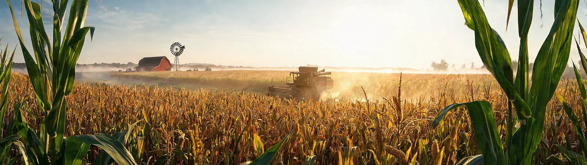 Sunlit Cornfield at Harvest Dusk 43