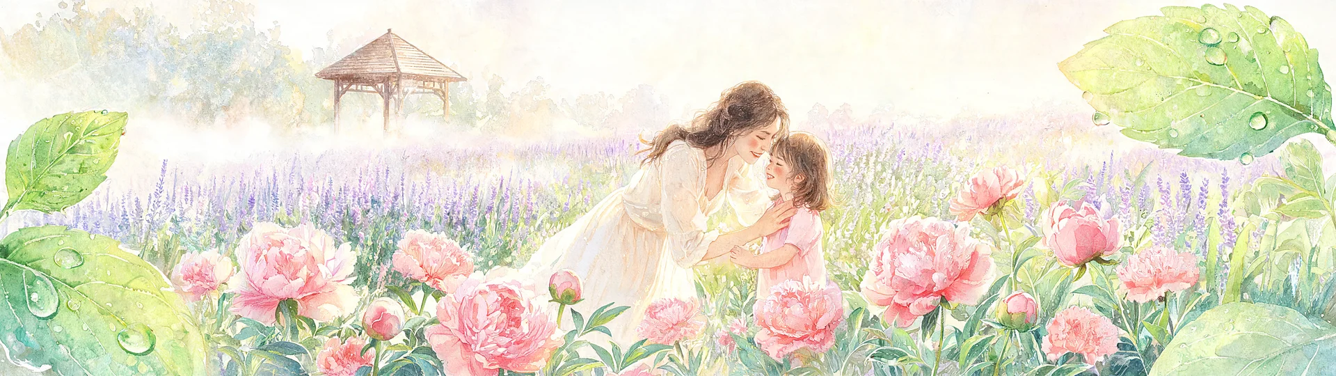 Garden Watercolor Mothers Day Wallpaper