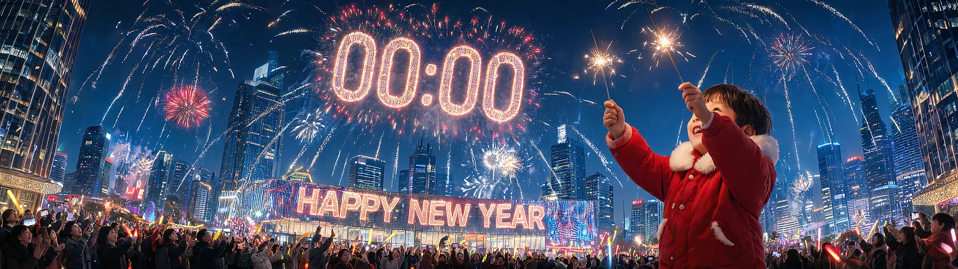 Vibrant Modern New Year Wallpaper
