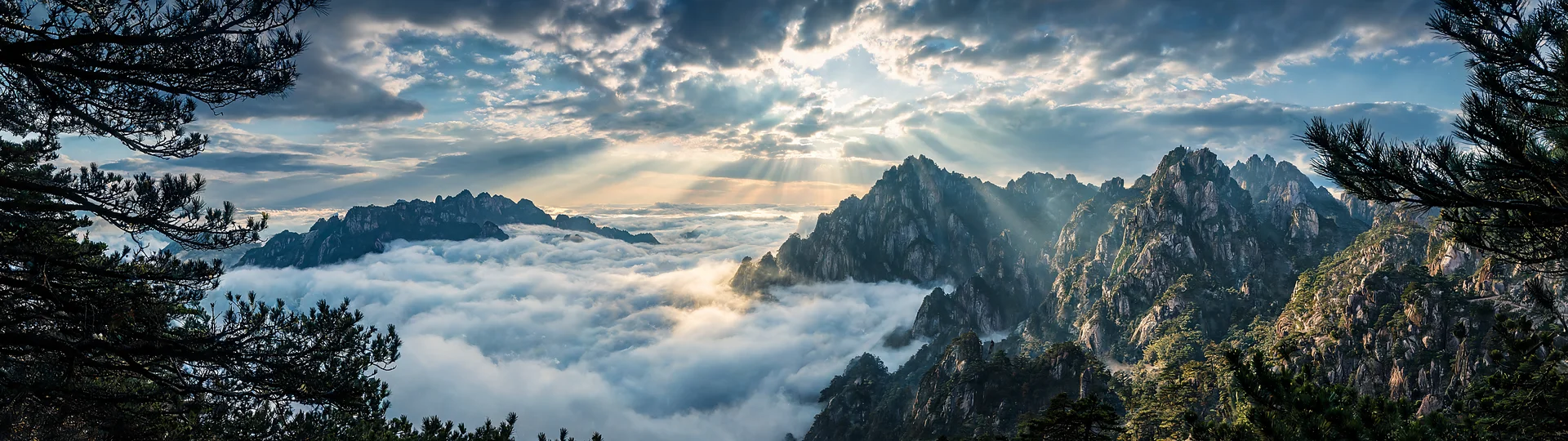 Golden Light Over Alpine Peaks