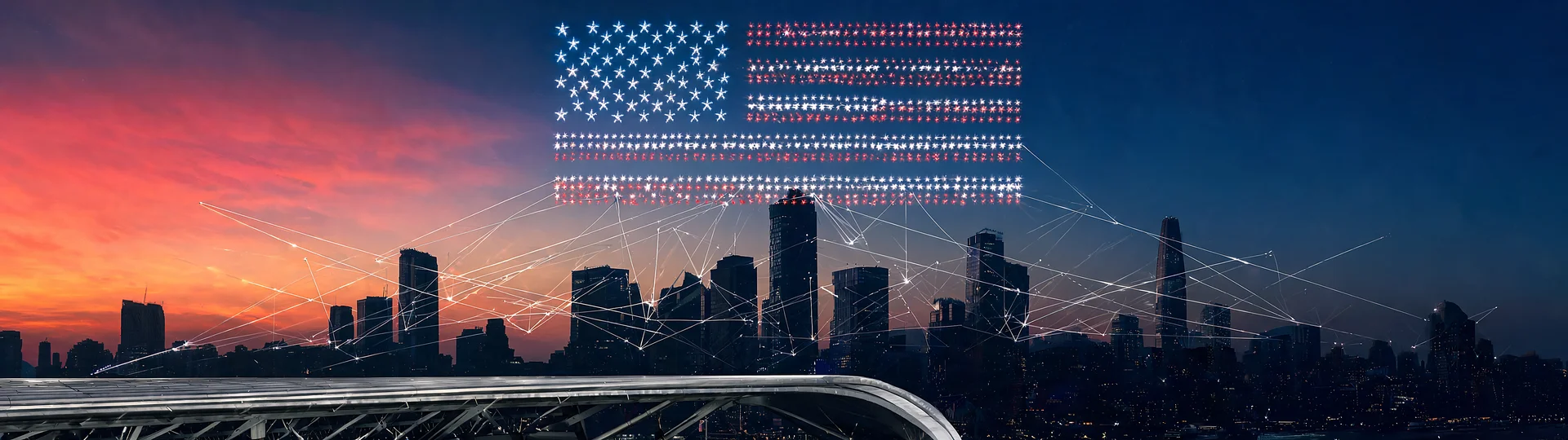 Modern Fourth of July Drone Wallpaper