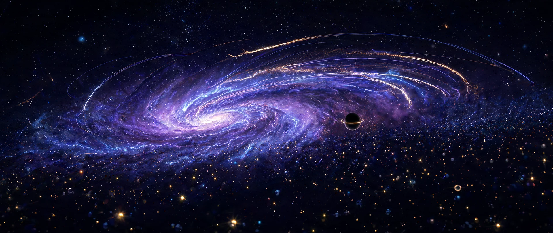 Abstract Space Wallpaper with Nebula