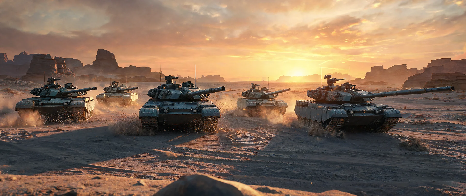 Armored Wedge Under Burning Horizon