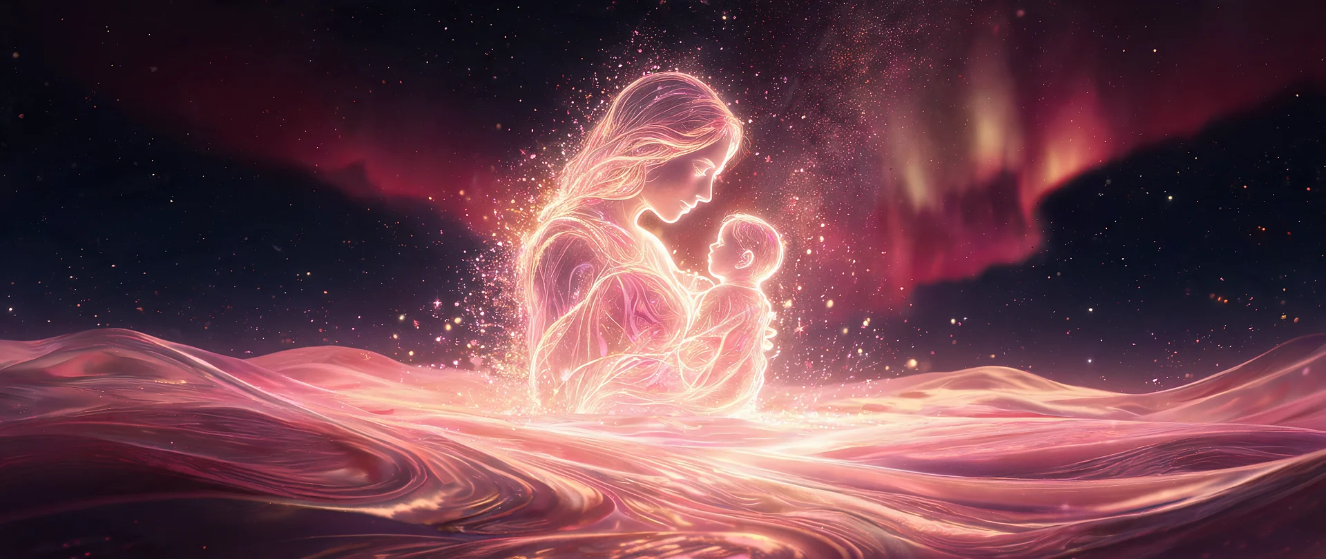 Abstract Mothers Day Wallpaper Tender Embrace