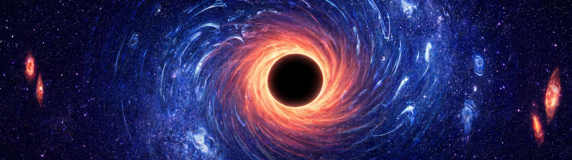 Luminous Accretion Black Hole Wallpaper