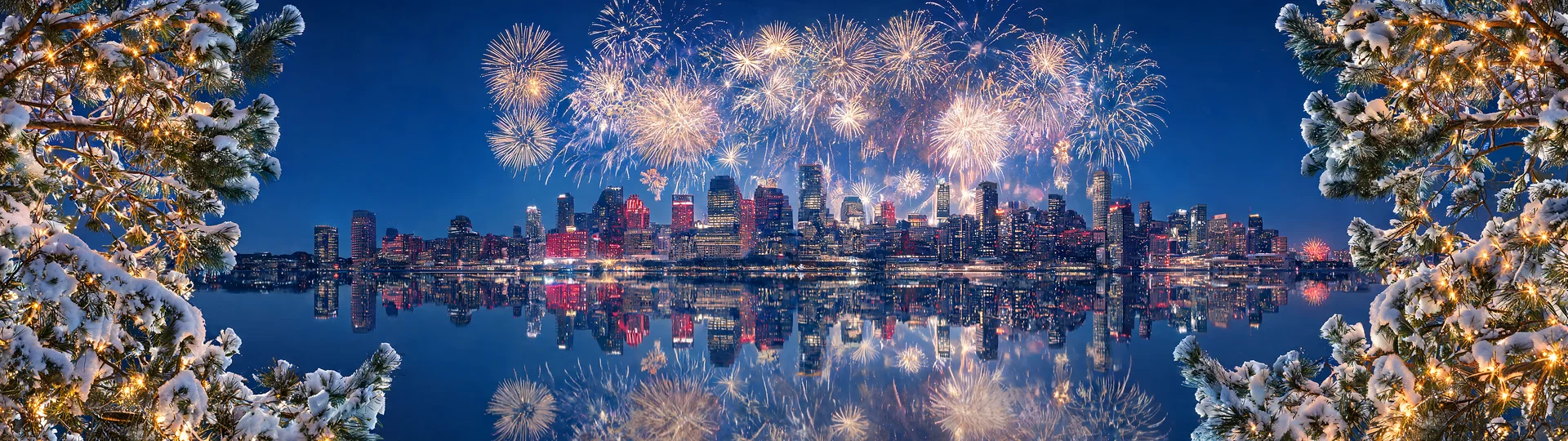 Glowing Gold New Year Wallpaper